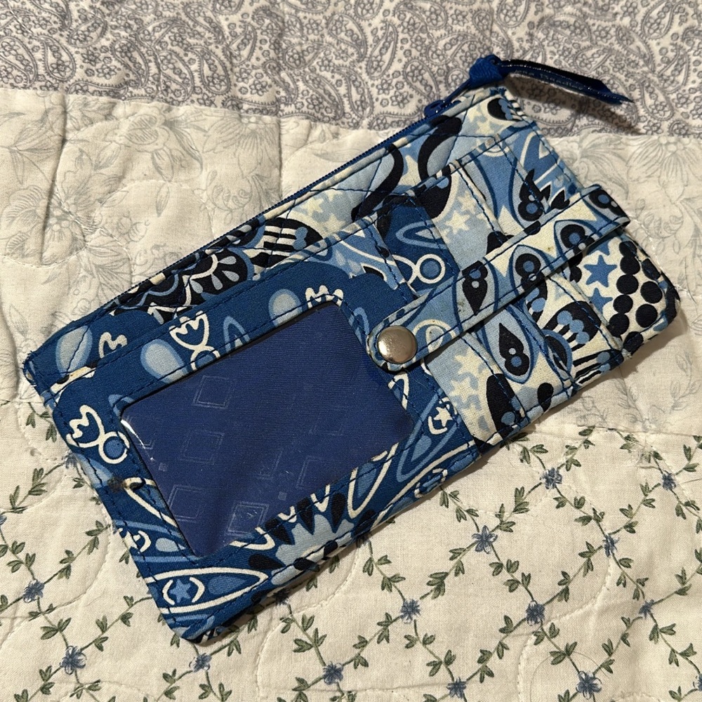 Vera Bradley Blue Patterned Wallet